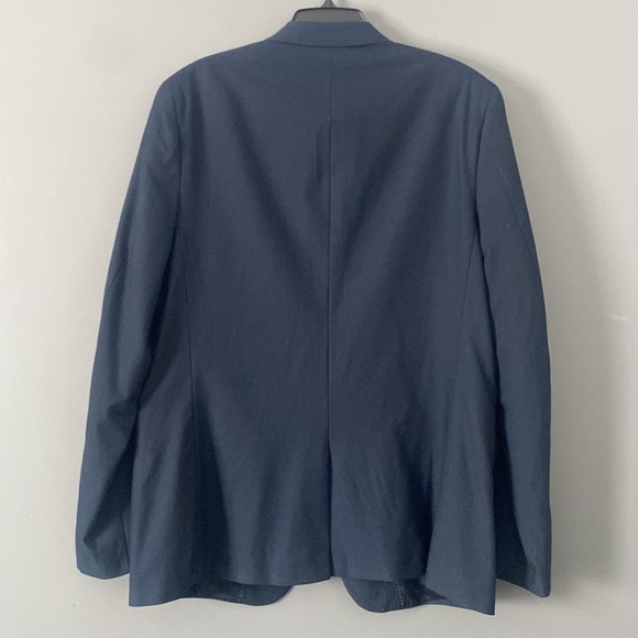 Modern Minimalist Calvin Klein Men’s Slim Fit Blazer Classic Navy XL Old Money - Picture 4 of 9